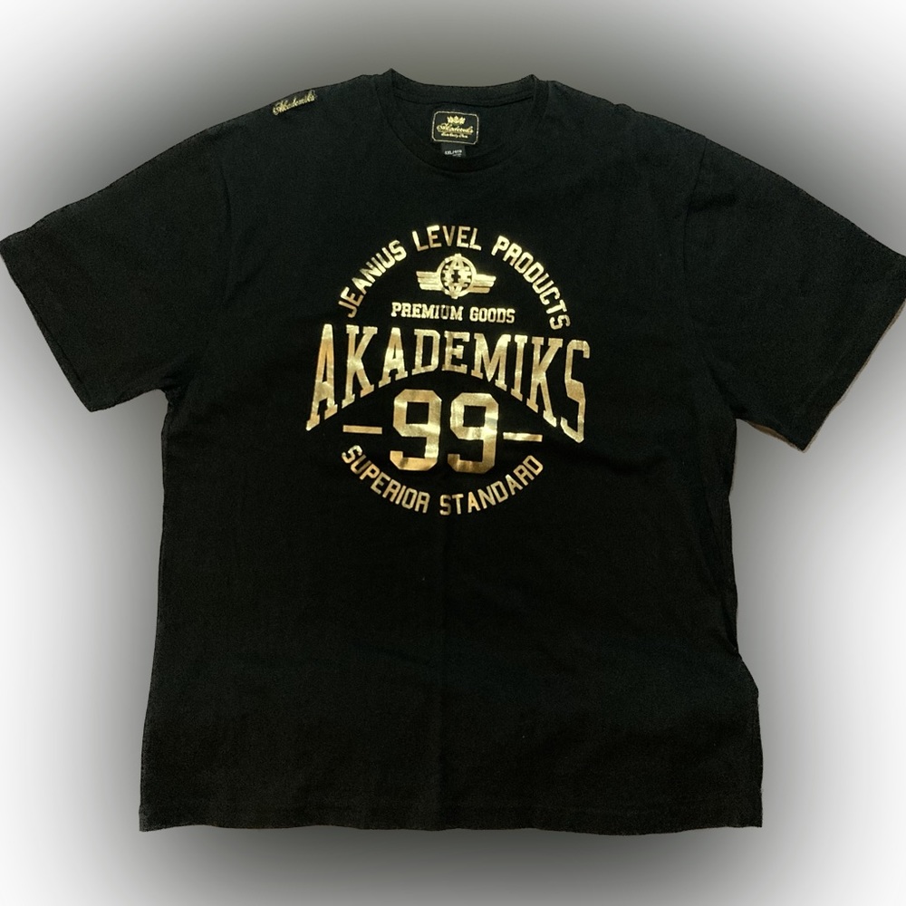 Men's AKADEMIKS Jeanius Level T-Shirt, Size 4XL